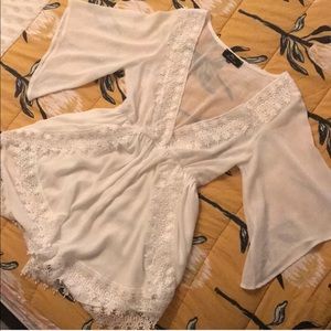 White Lacey Romper!